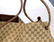 GUCCI - a large GG canvas handbag. Crafted from maker's - 4