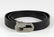 GUCCI - a black leather belt. Featuring a polished - 2
