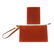 HERMÈS - a leather pouch and wallet. Both crafted from