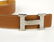 HERMÈS - a reversible logo buckle belt. Designed with - 3