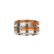 HERMÈS - a Move H ring. The silver-tone ring, designed