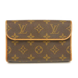 Louis Vuitton Brown Monogram Canvas Leather Pochette Gange Waist Bag For  Sale at 1stDibs