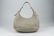 PRADA - a grey leather hobo handbag. Designed with a - 6
