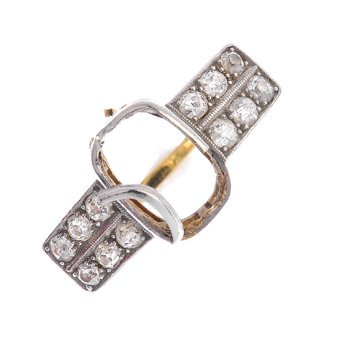 A mid 20th century diamond ring mount. The vacant (1 of 3)