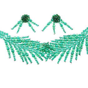 COPPOLA E TOPPO - a necklace with matching earrings. (1 of 6)
