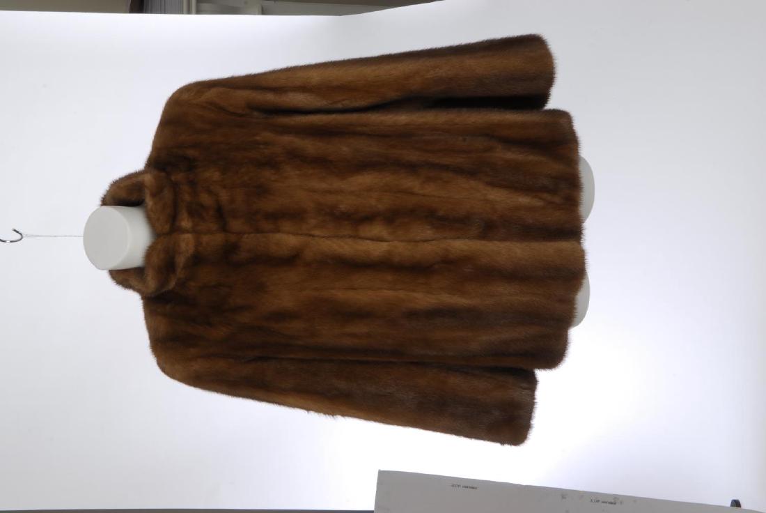 A pastel mink fur jacket. Designed with a Mandarin (1 of 3)