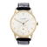 IWC - a gentleman's wrist watch. Yellow metal case,