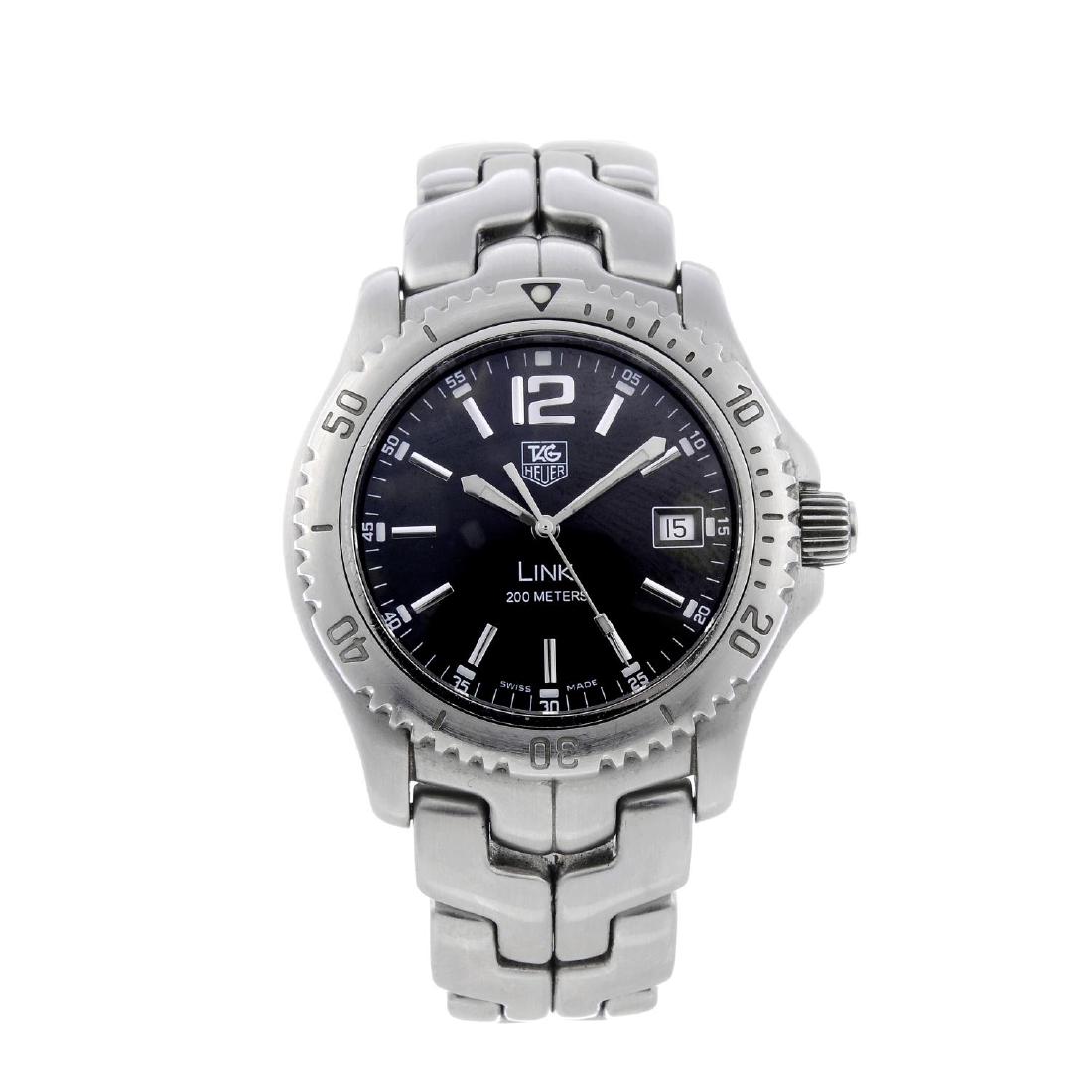 TAG HEUER - a gentleman's Link bracelet watch. (1 of 2)