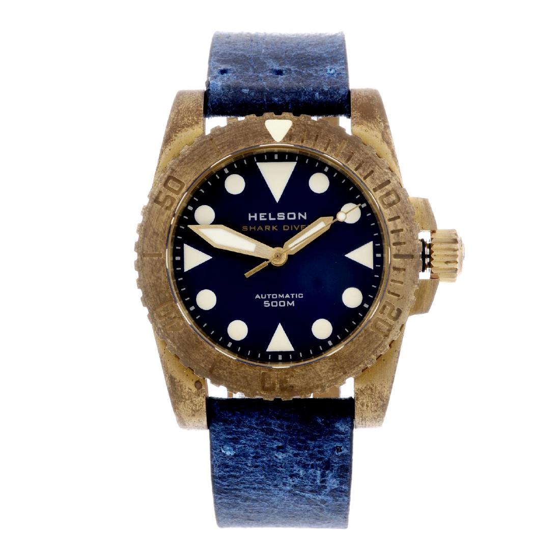 HELSON - a gentleman's Shark Diver wrist watch. Brass (1 of 4)
