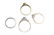 Four 9ct gold diamond gem-set dress rings. To include a - 2