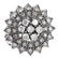 A diamond cluster ring. Of floral design, the