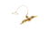 A 1970's 9ct gold enamel RAF brooch. The 'RAF' text, - 2