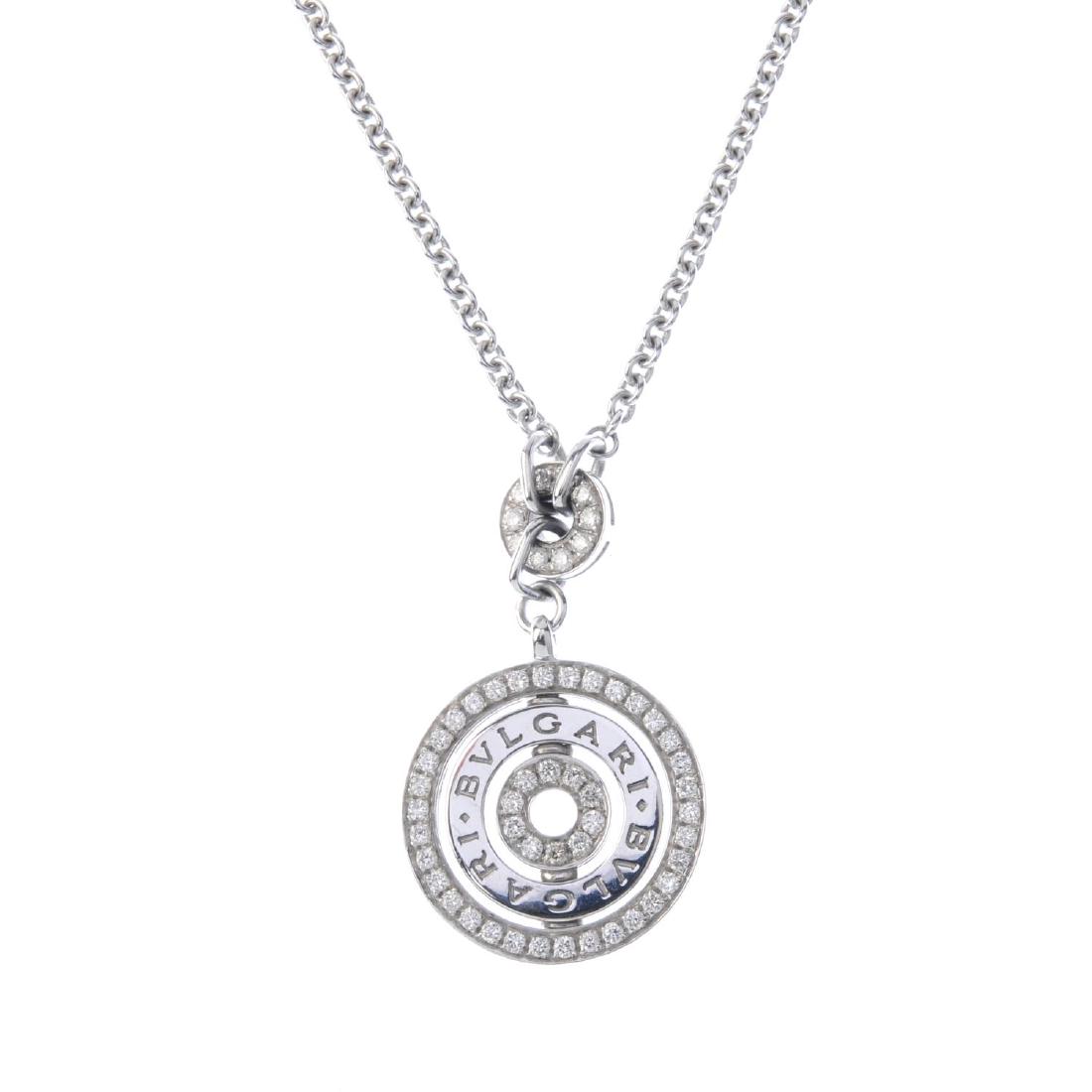 BULGARI - a diamond 'Cerchi' pendant. Designed as an (1 of 1)