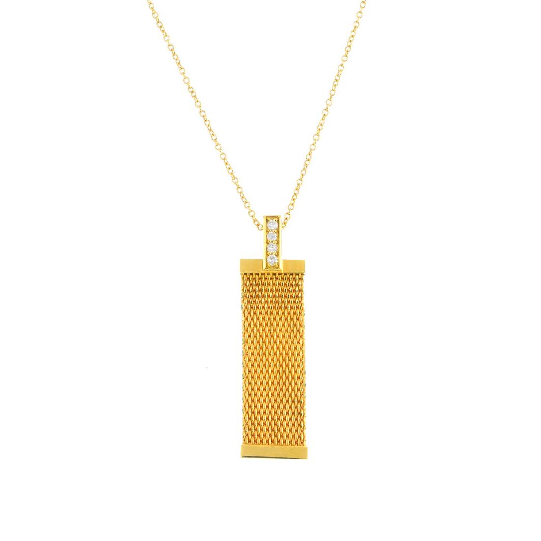 TIFFANY & CO. - a diamond 'Somerset' pendant. The (1 of 3)