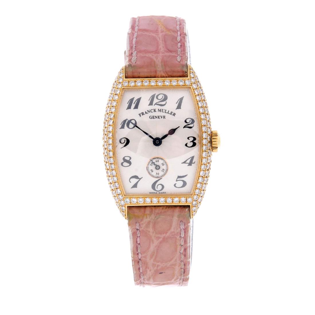 FRANCK MULLER - a lady's Cintree Curvex wrist watch. (1 of 4)