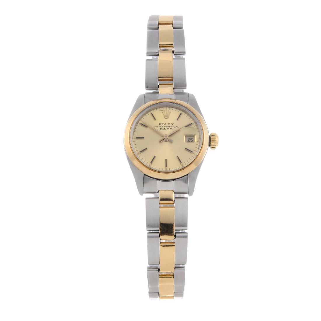 ROLEX - a lady's Oyster Perpetual Date bracelet watch. (1 of 4)