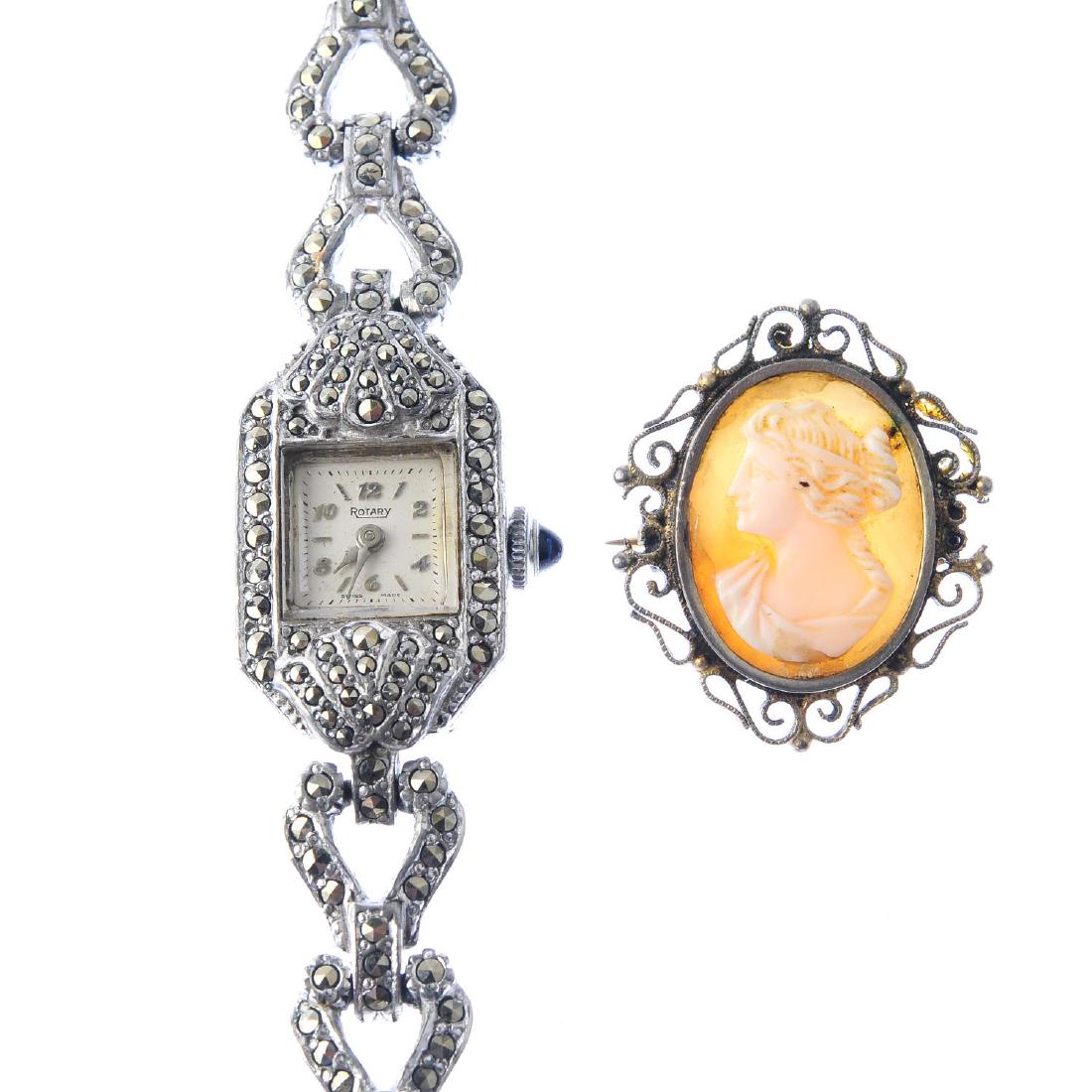 A selection of jewellery. To include a cocktail watch, (1 of 3)