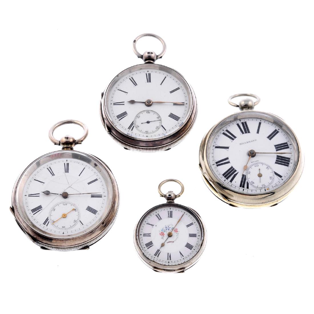 A group of four assorted pocket watches, to include (1 of 2)