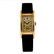 IWC - a gentleman's wrist watch. Yellow metal case,