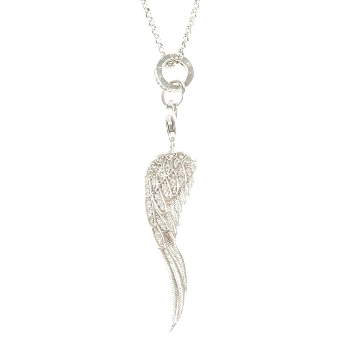 THOMAS SABO - a selection of jewellery. To include a: THOMAS SABO - a selection of jewellery. To include a belcher-link chain suspending a wing-shape pendant, three belcher-link bracelets and a box-link chain. Lengths 17 to 68cms. Weight 53.5gms.