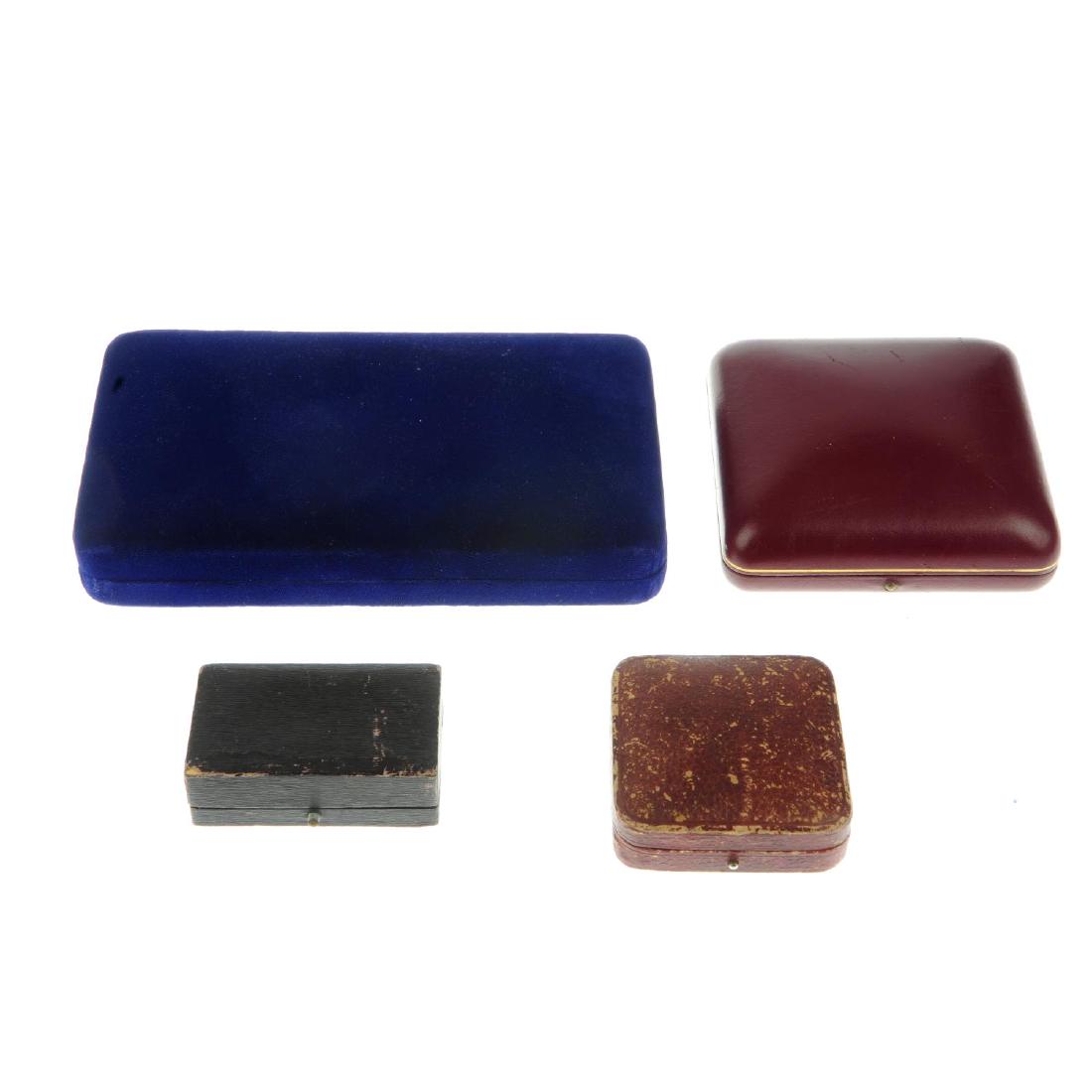 Thirty-one antique jewellery boxes. To include a H. (1 of 6)