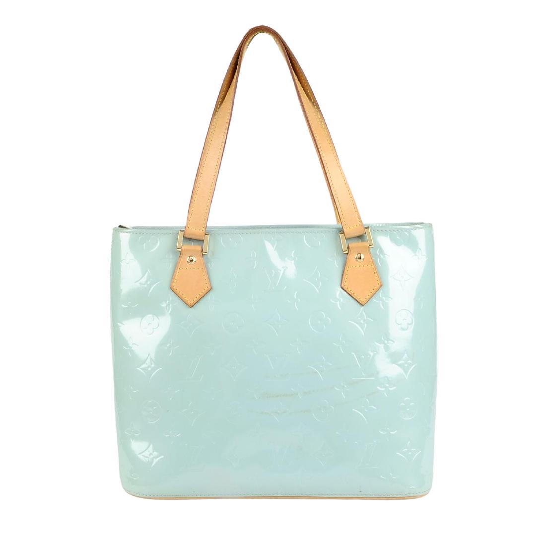 LOUIS VUITTON - a blue Vernis Houston handbag. (1 of 6)