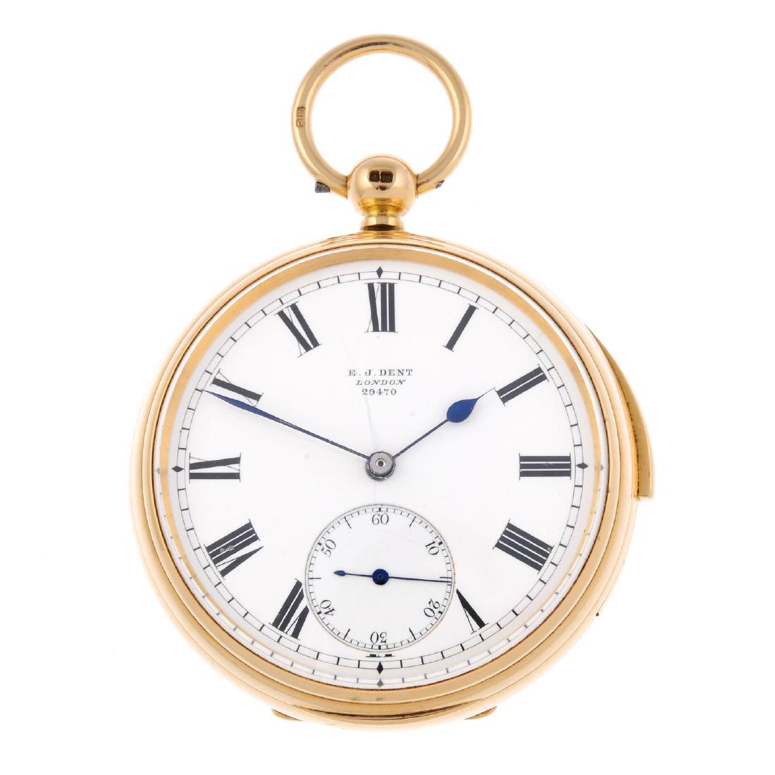 An open face minute repeater pocket watch by E.J Dent. (1 of 2)