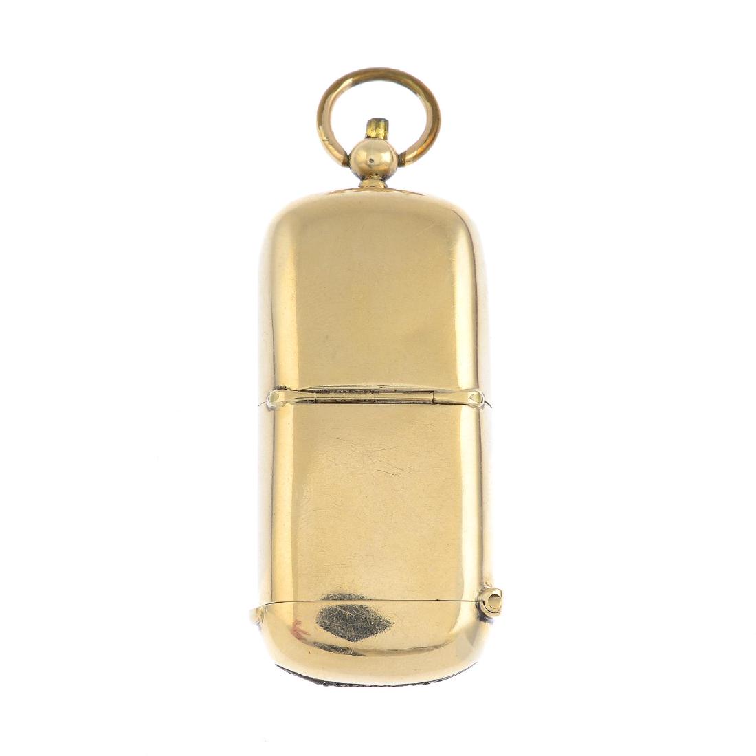 An early 20th century 9ct gold combination vesta case (1 of 2)