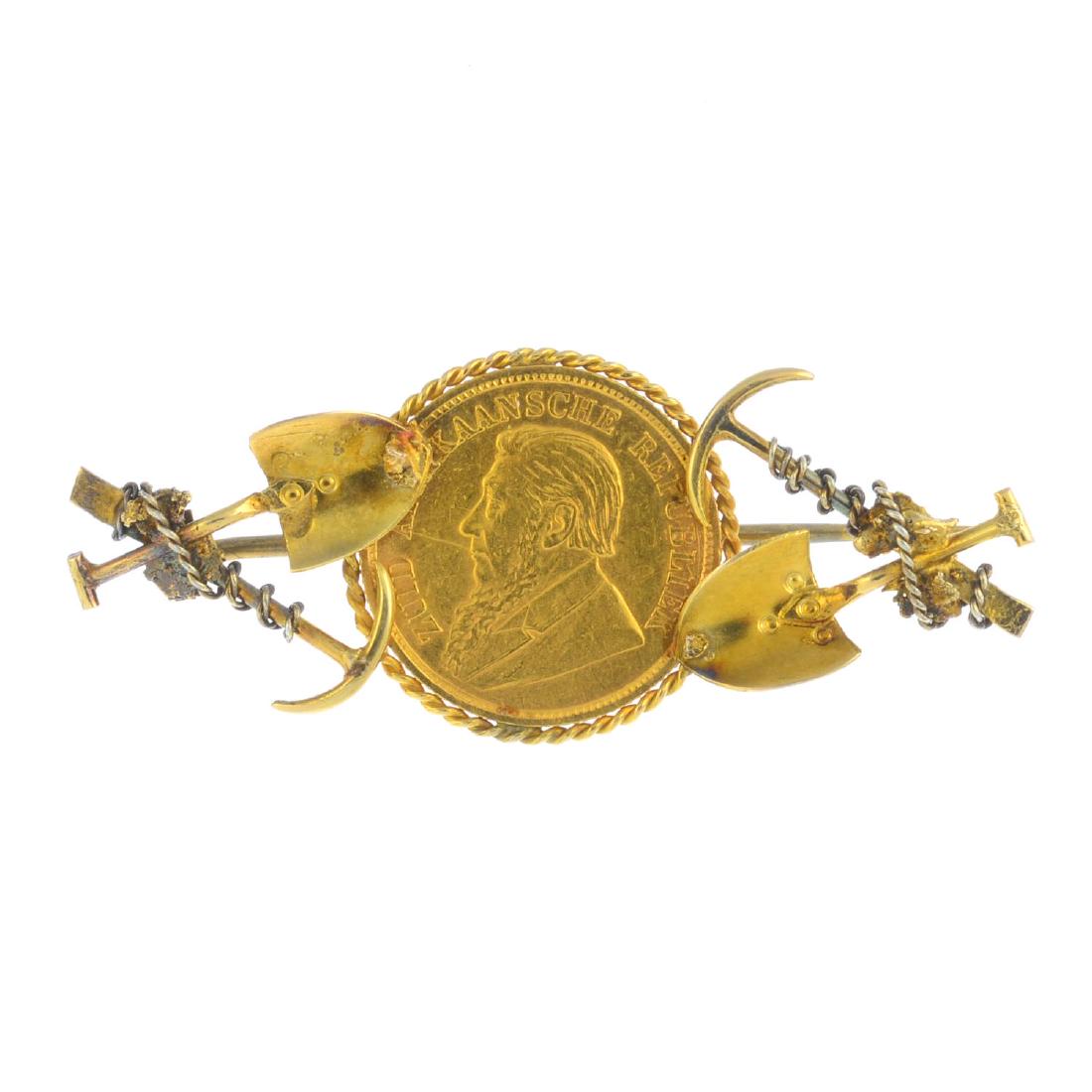 A late 19th century gold mining 'Digger' brooch. The (1 of 1)