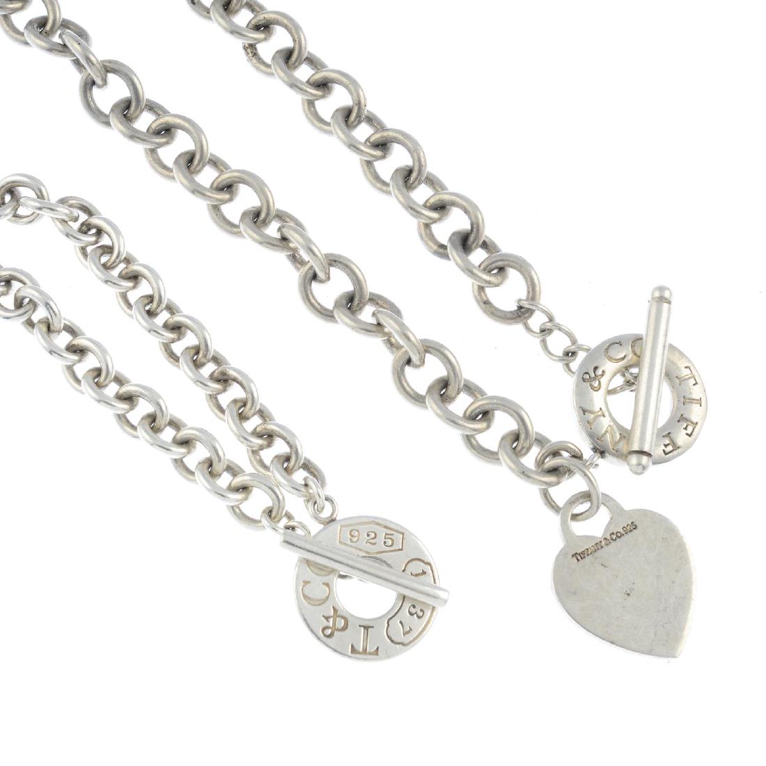 TIFFANY & CO. - a silver bracelet and a necklace. Each (1 of 2)