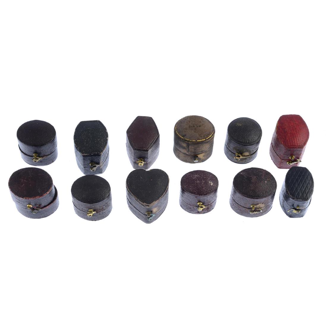 A selection of twenty-eight jewellery cases. To include (1 of 4)