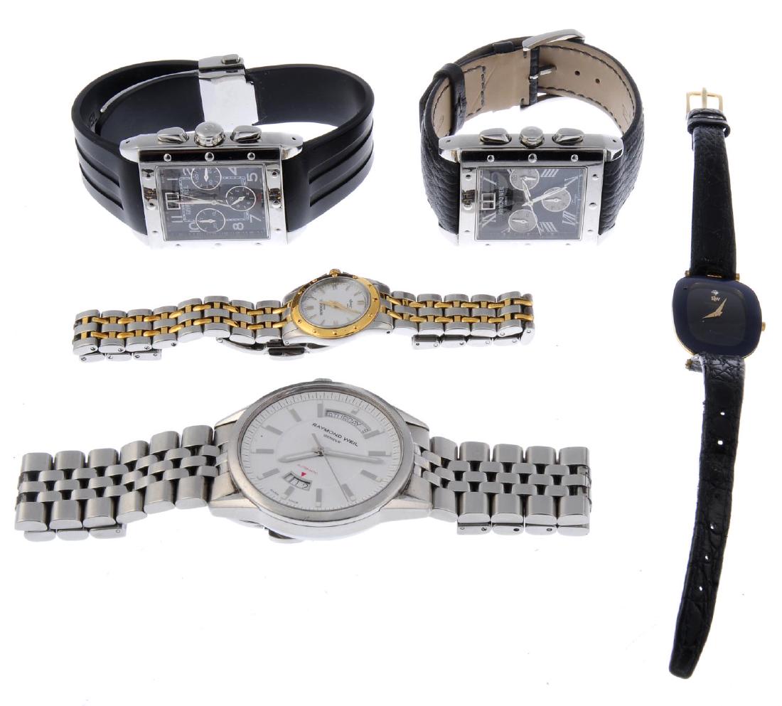 A group of five assorted Raymond Weil watches, to (1 of 1)