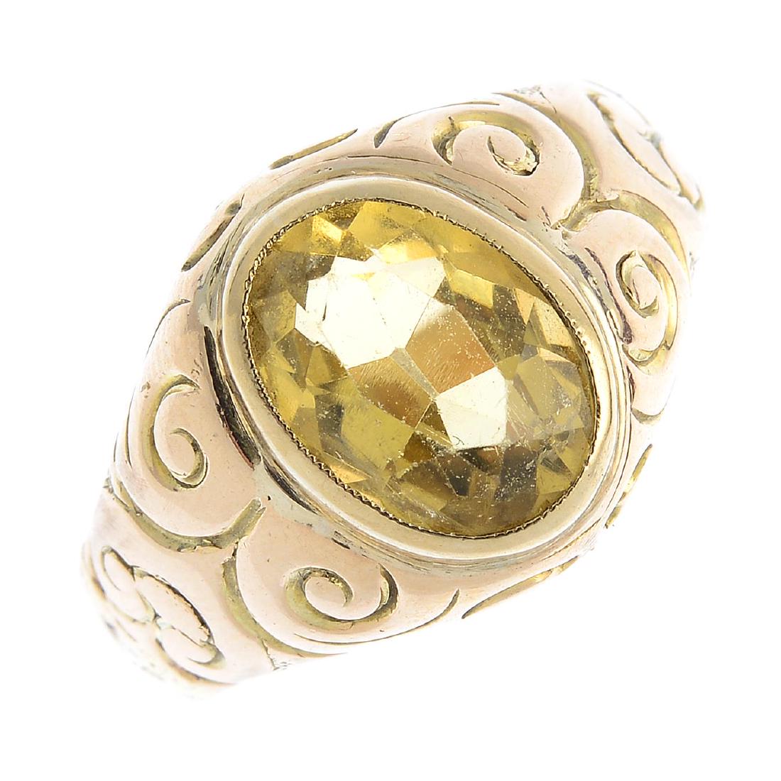 A gentleman's late Victorian 9ct gold citrine (1 of 3)