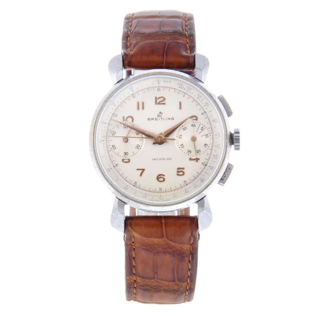 BREITLING - a gentleman's chronograph wrist watch. (1 of 4)