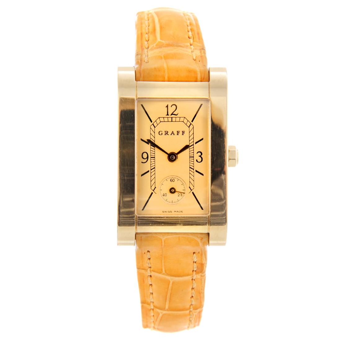 GRAFF - a lady's wrist watch. 18ct yellow gold case. (1 of 4)