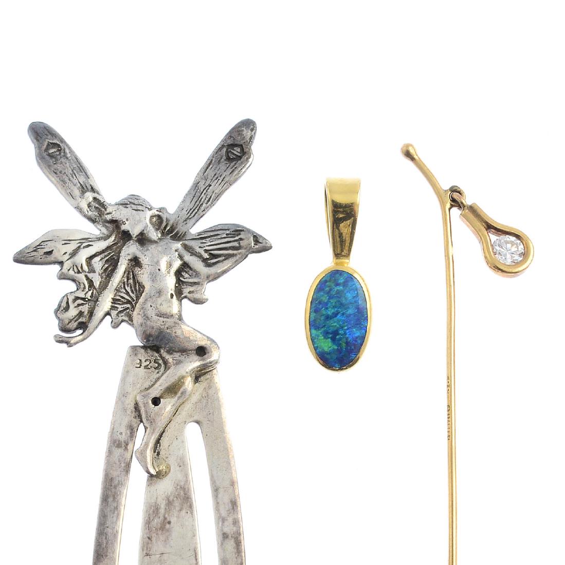 A selection of jewellery and a bookmark. To include a (1 of 2)