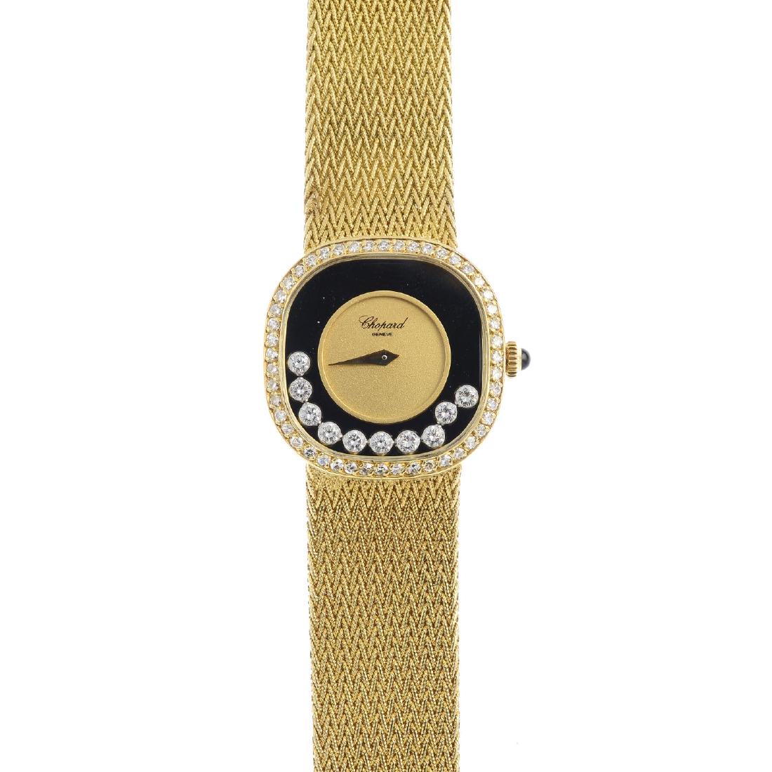 CHOPARD - an 18ct gold lady's 'Happy Diamonds' wrist (1 of 3)