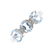 A set of aquamarine and diamond jewellery. The 9ct gold