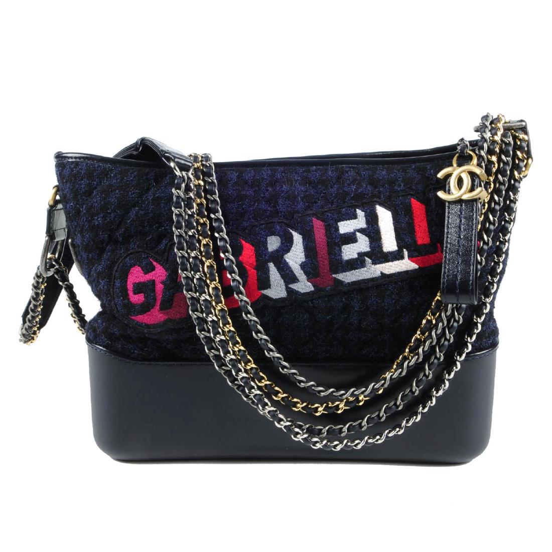 CHANEL - a Gabrielle Logo Hobo handbag. Designed with a (1 of 7)