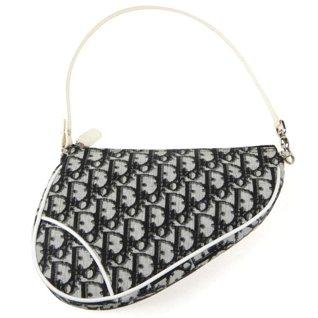 CHRISTIAN DIOR - a small Diorissimo coated canvas (1 of 3)