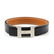 HERMÈS - a reversible small logo buckle belt. Designed