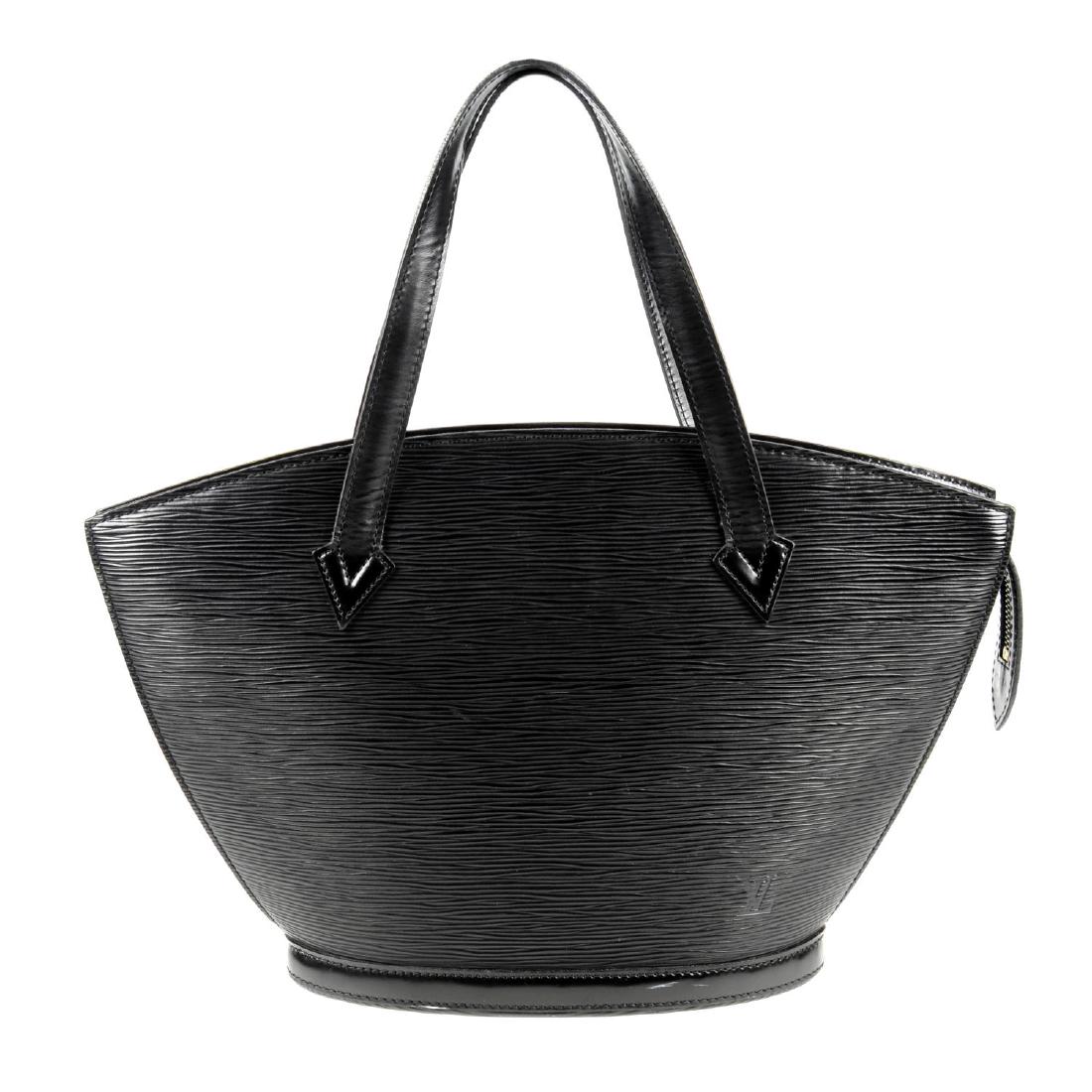 LOUIS VUITTON - a black Epi Saint Jacques PM handbag. (1 of 4)