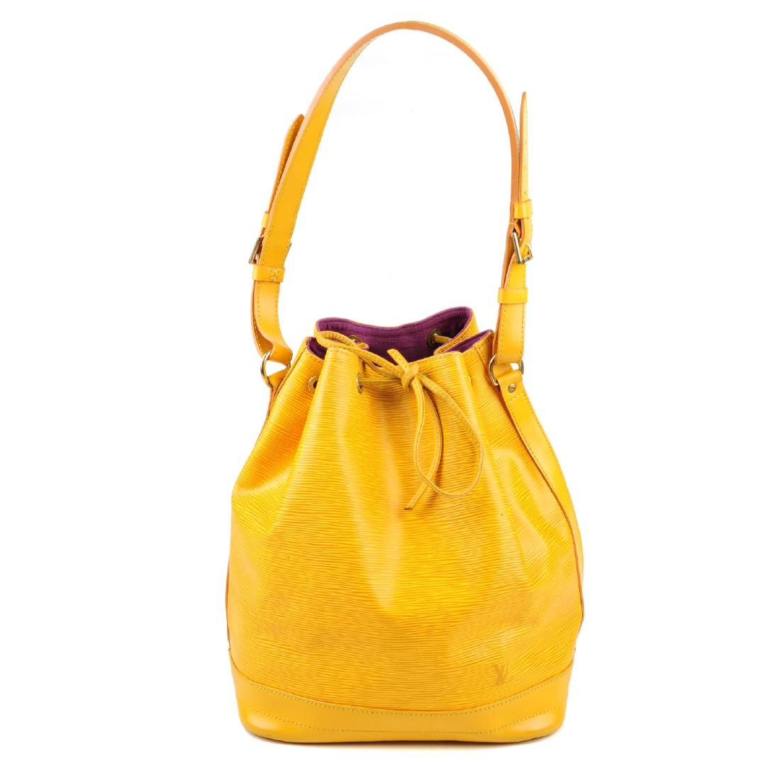 LOUIS VUITTON - a yellow Epi Noe GM bucket handbag. (1 of 4)