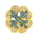 A tsavorite garnet and diamond clover ring. Of