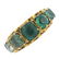 A mid Victorian 15ct gold soude emerald and paste