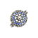 A sapphire and diamond jewellery component. The