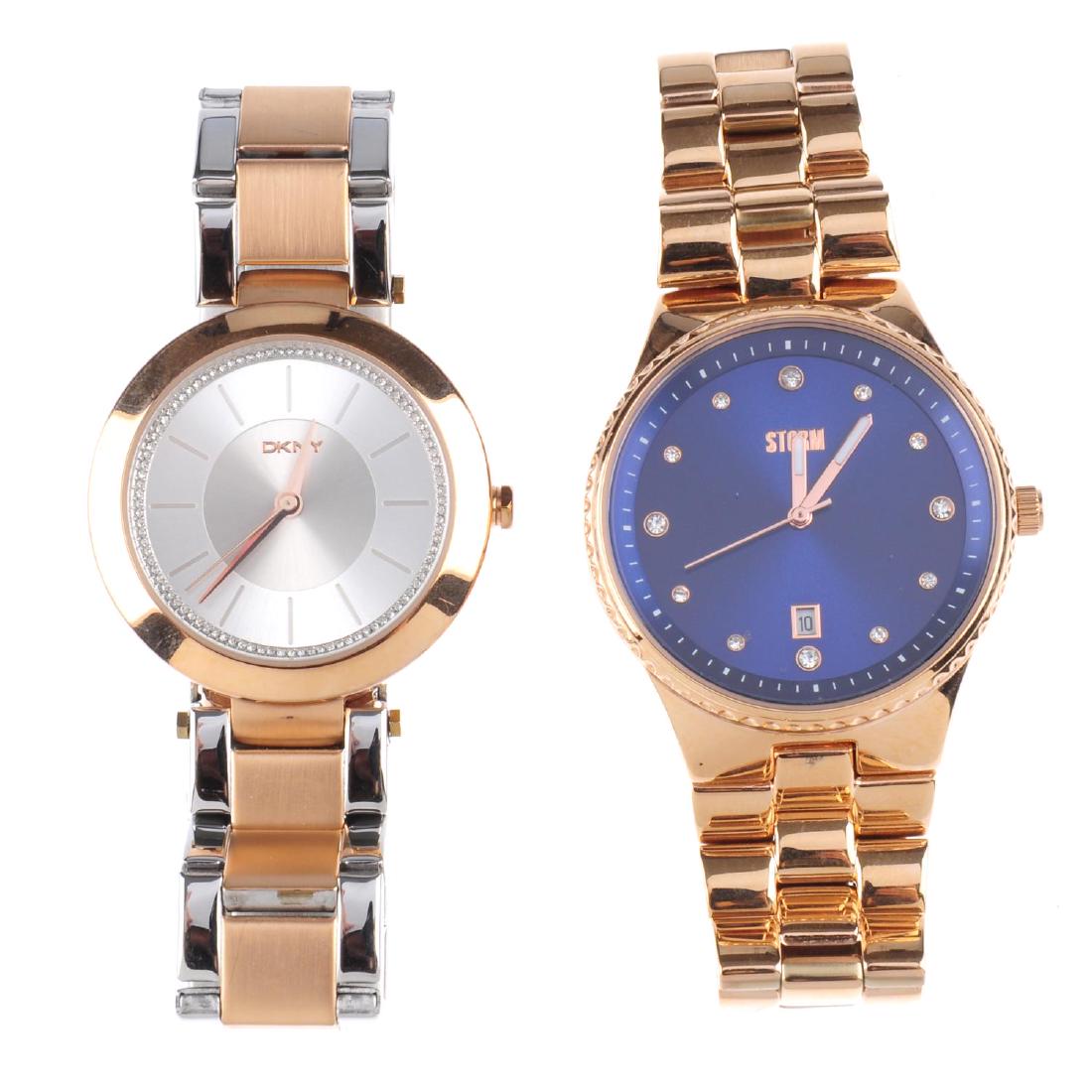 A bag of assorted watches, to include examples by Storm: A bag of assorted watches, to include examples by Storm and DKNY. All recommended for spares or repair purposes only. Approximately 80.