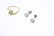 Three items of gem-set jewellery. To include a 9ct gold - 2