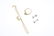 Three items of gem-set jewellery. To include a 9ct gold - 3