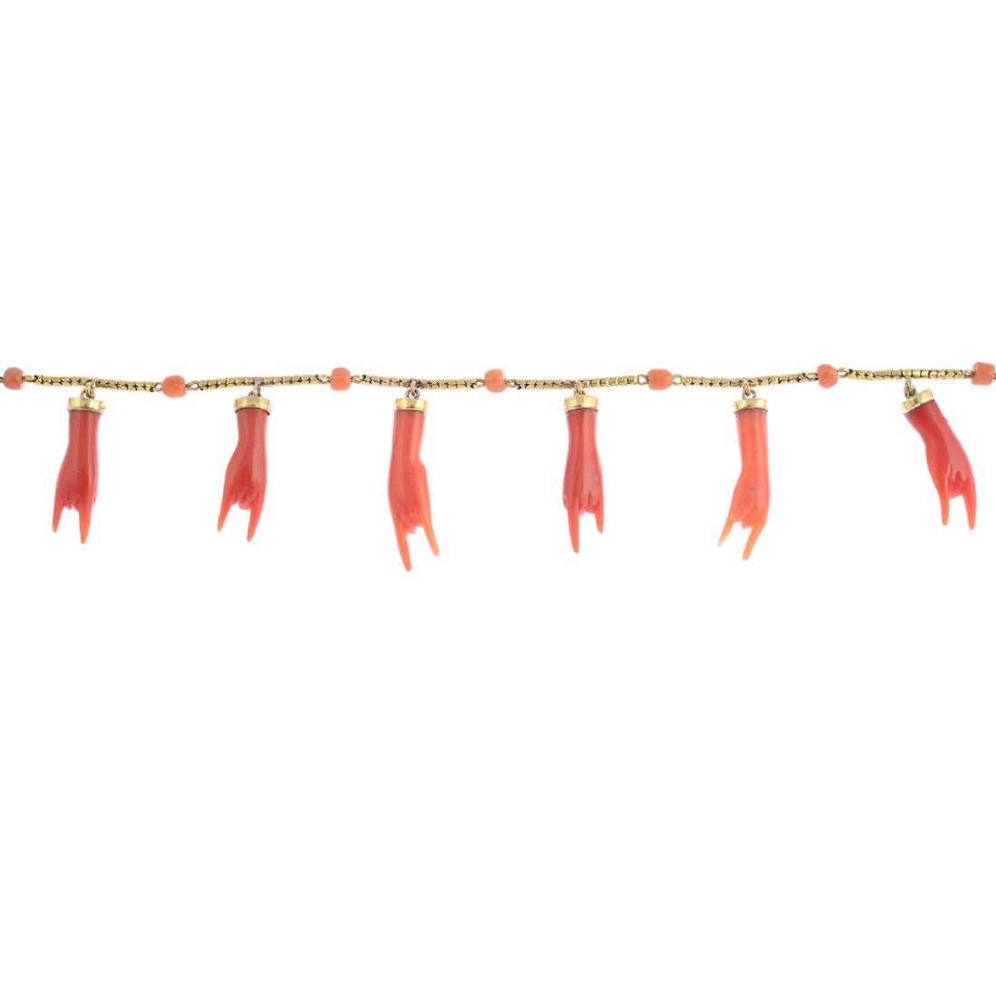 A coral figa bracelet. Designed as a series of coral (1 of 3)